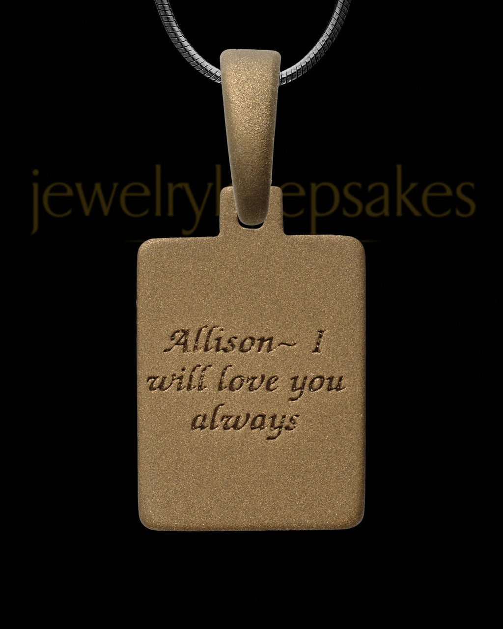 Abbey Rectangle Bronze Finish Ash Jewelry