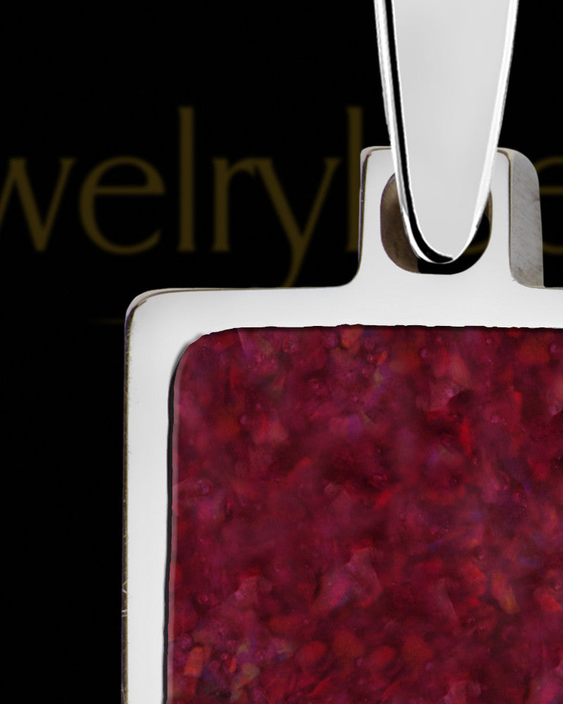 Solid 14K White Gold Argenta Rectangle Ash Jewelry