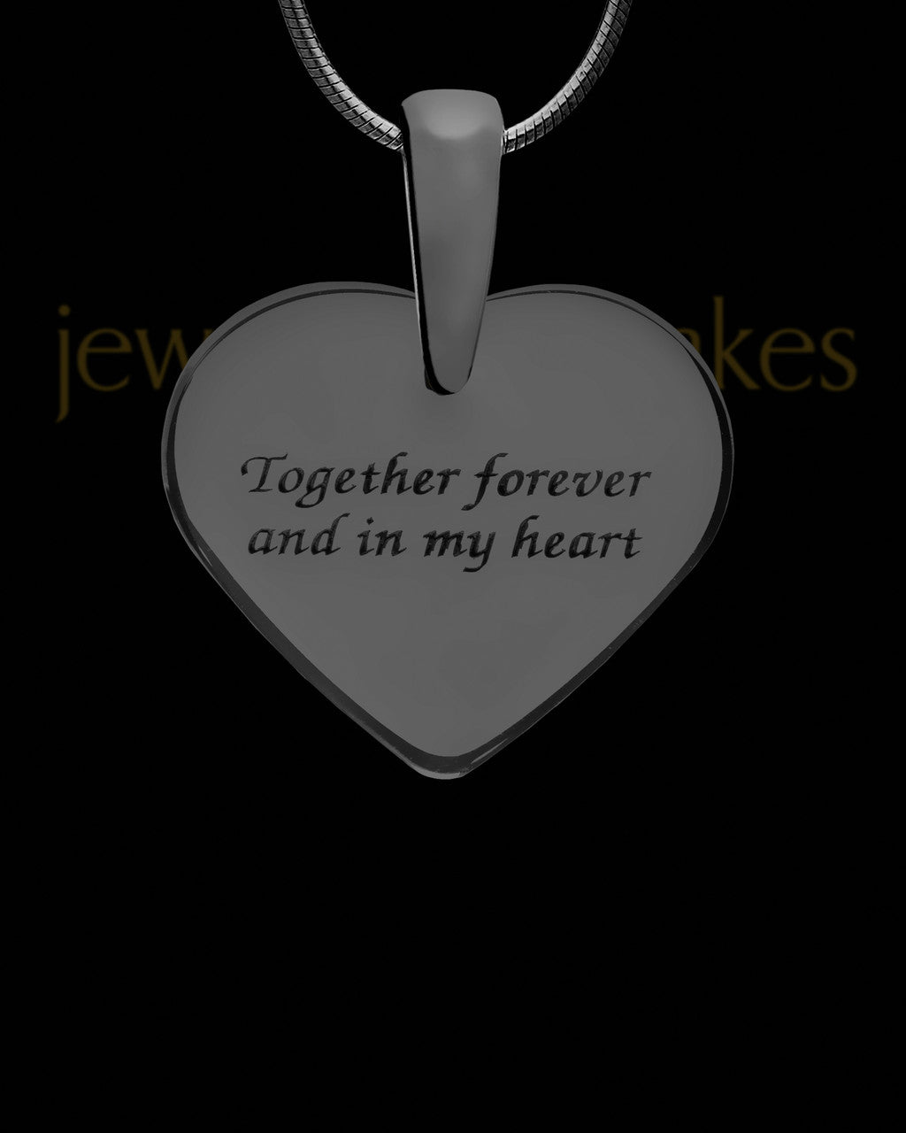 Calhoun Heart Black Finish Ash Jewelry