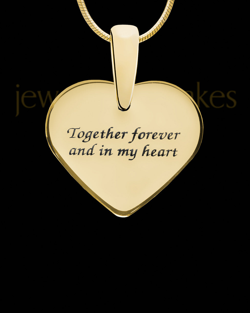 Solid 14K Gold Belknap Heart Ash Jewelry