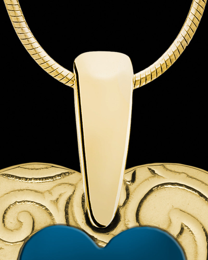Solid 14K Gold Adelaide Heart Ash Jewelry