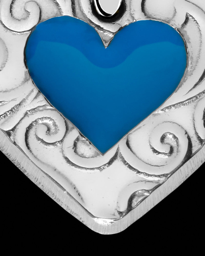 Sylvia Heart Silver Ash Jewelry