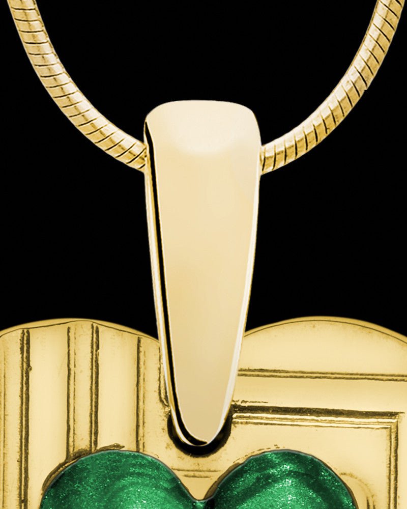 Solid 14K Gold Annandale Heart Ash Jewelry