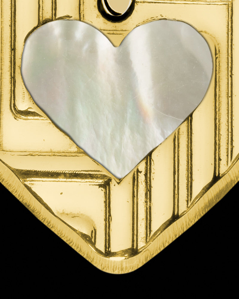 Northern Lights Heart Gold Plated Ash Jewelry