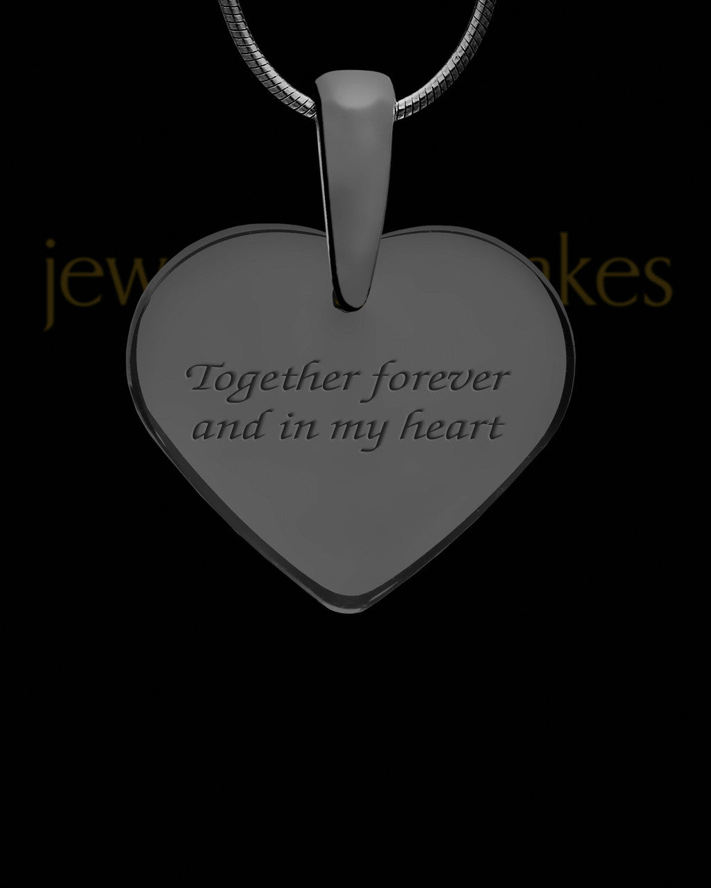 Castle Pines Heart Black Finish Ash Jewelry