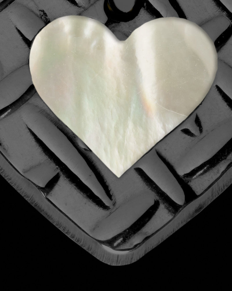 Snowy River Heart Black Finish Ash Jewelry