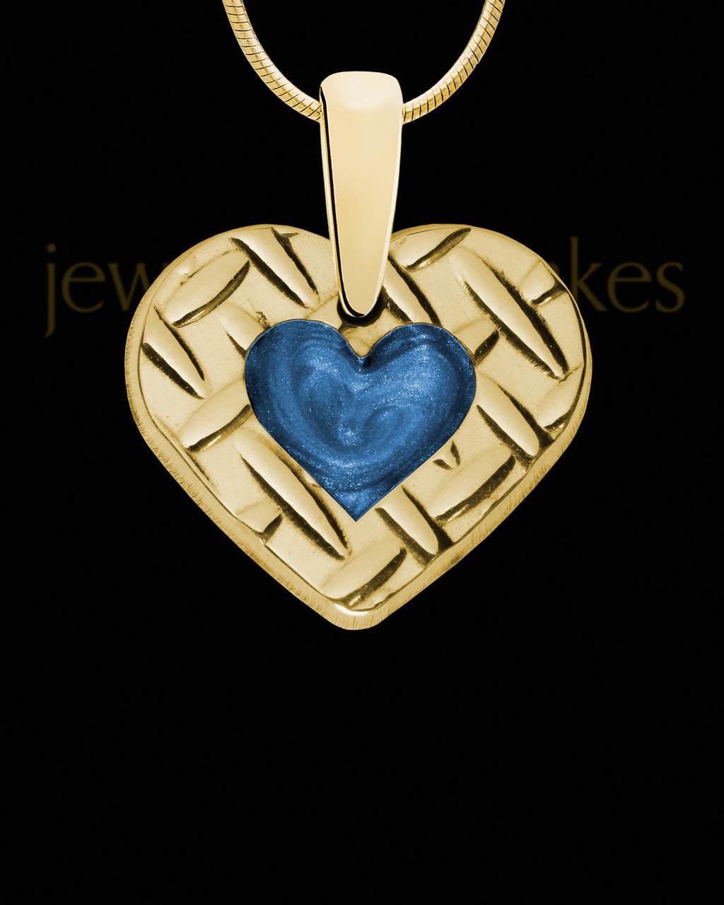 Solid 14K Gold Bannack Heart Ash Jewelry