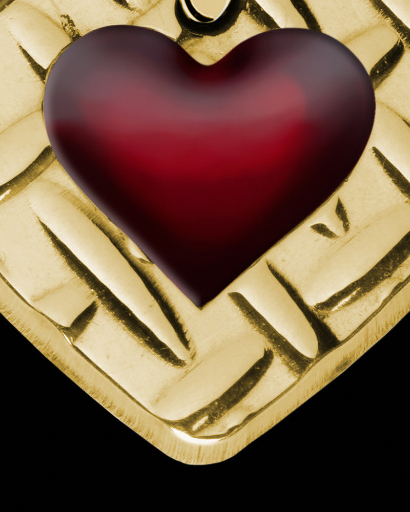 Solid 14K Gold Sierra Heart Ash Jewelry