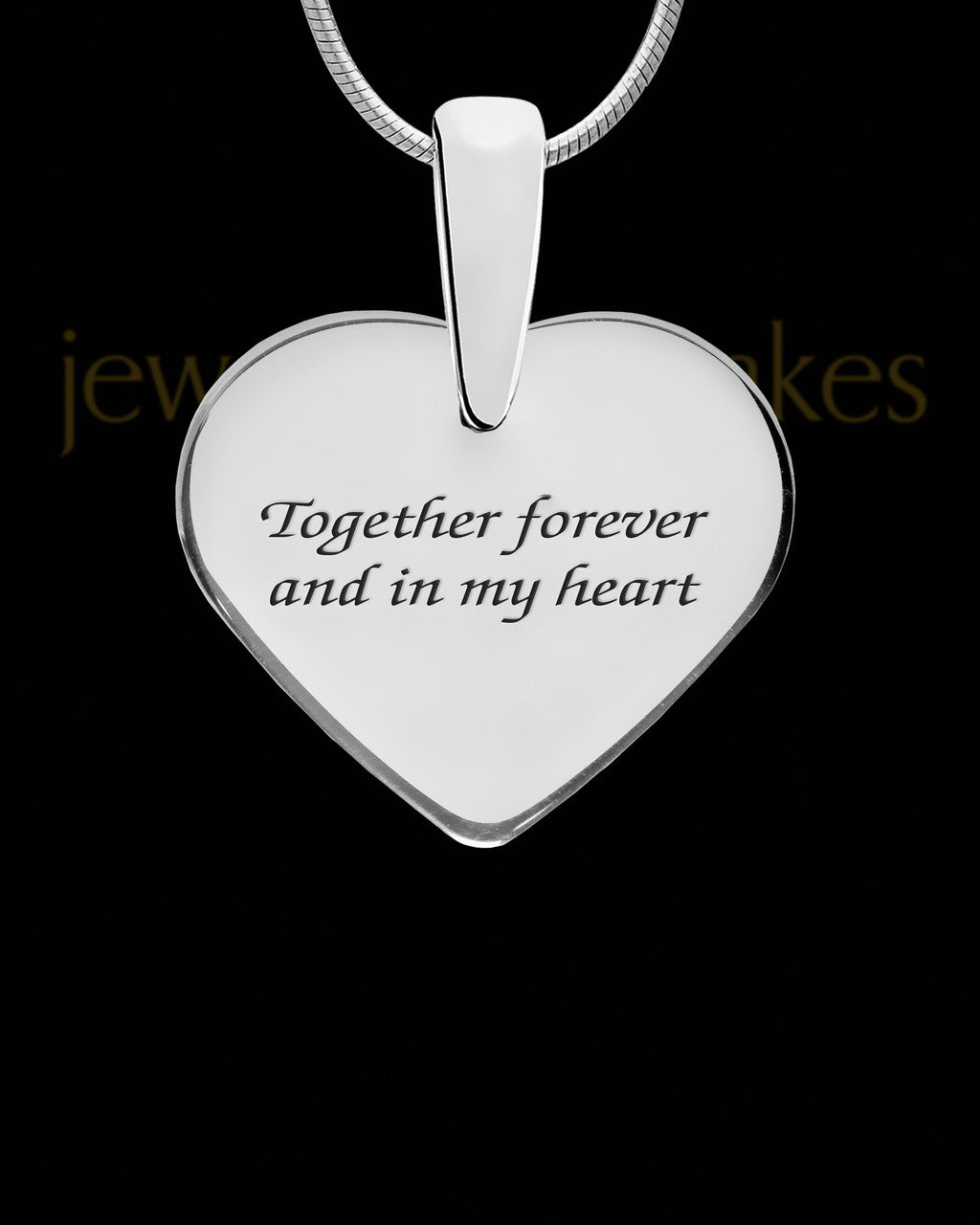 Cabernet Heart Silver Ash Jewelry