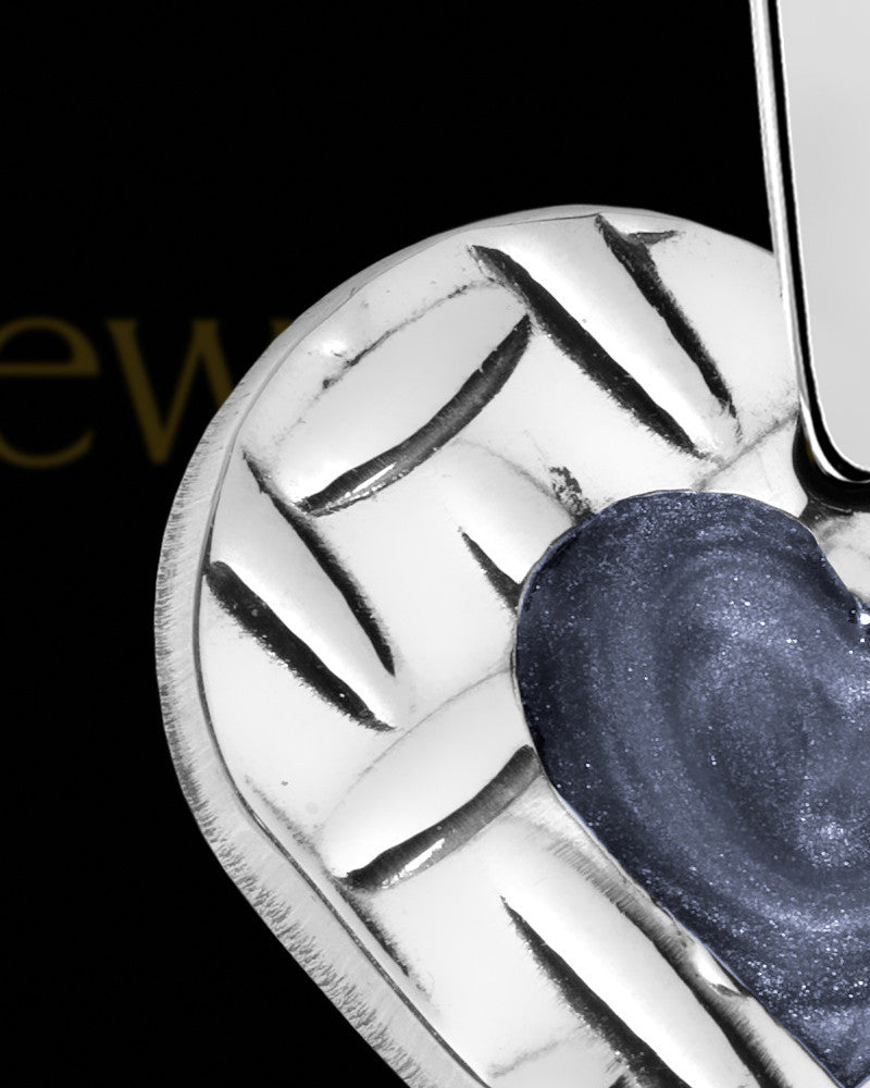 Hensley Heart Silver Ash Jewelry