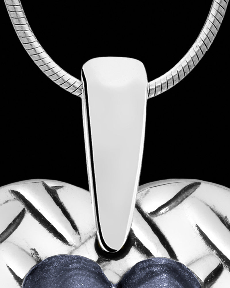 Solid 14K White Gold Hensley Heart Ash Jewelry
