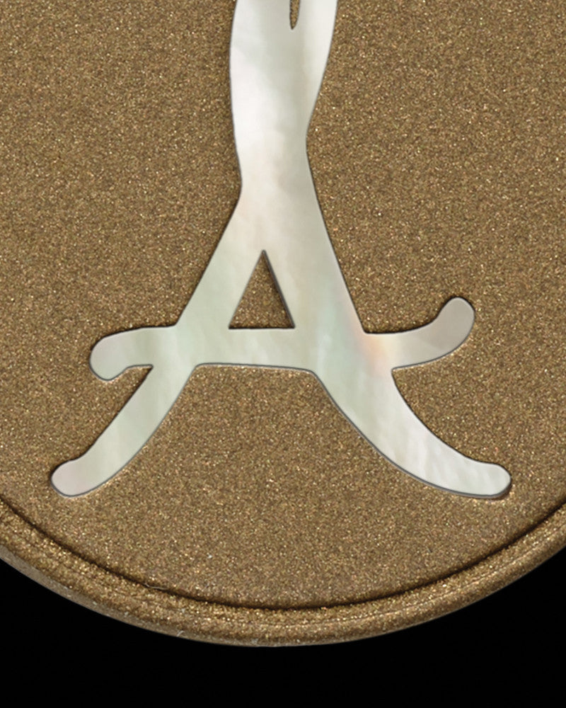 Waverly Round Initial Bronze Finish Ash Jewelry