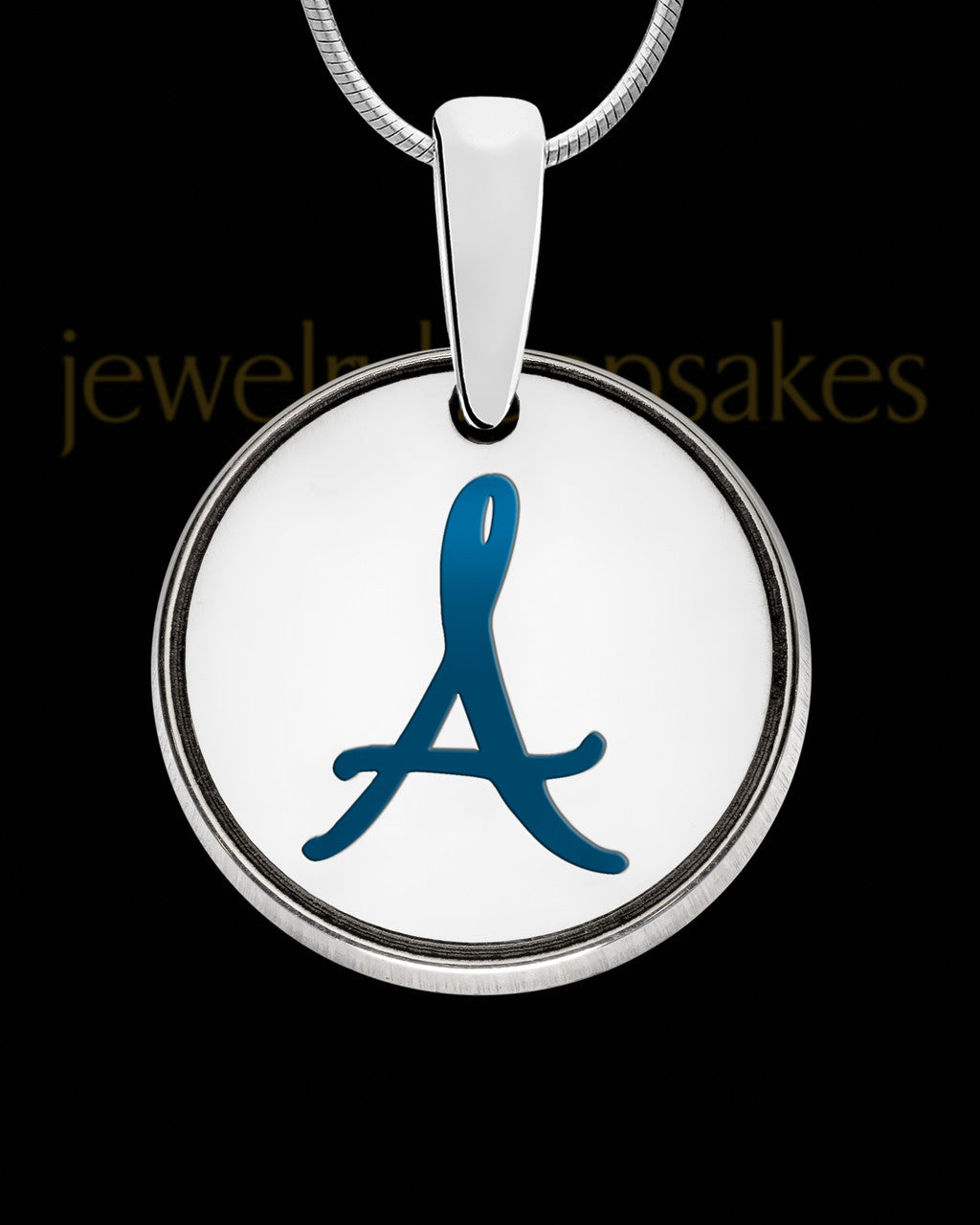 Somerset Round Initial Silver Ash Jewelry