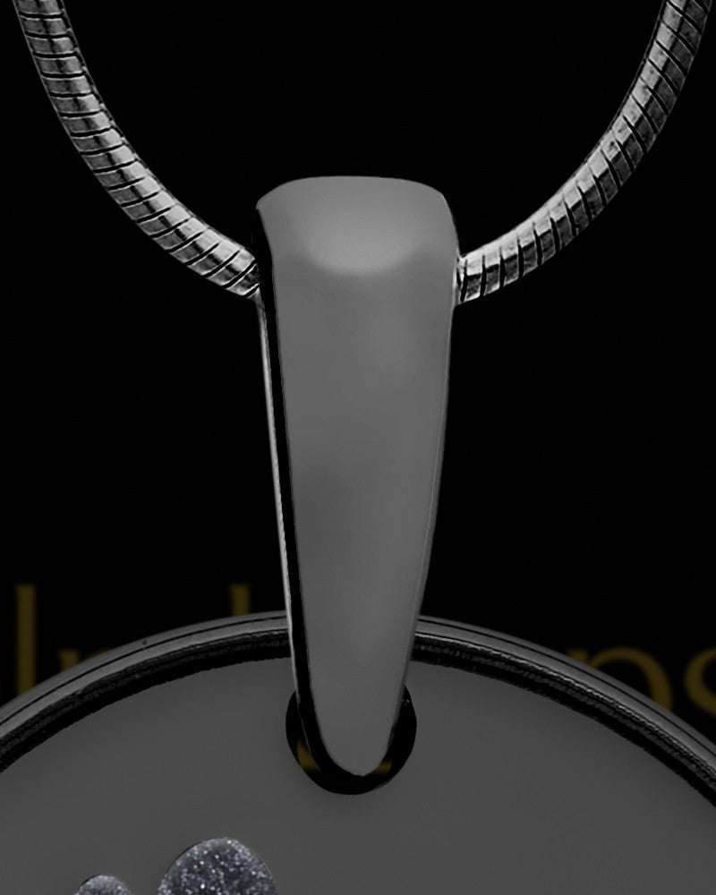 Tiny Toes Round Black Finish with Graphite Ash Jewelry