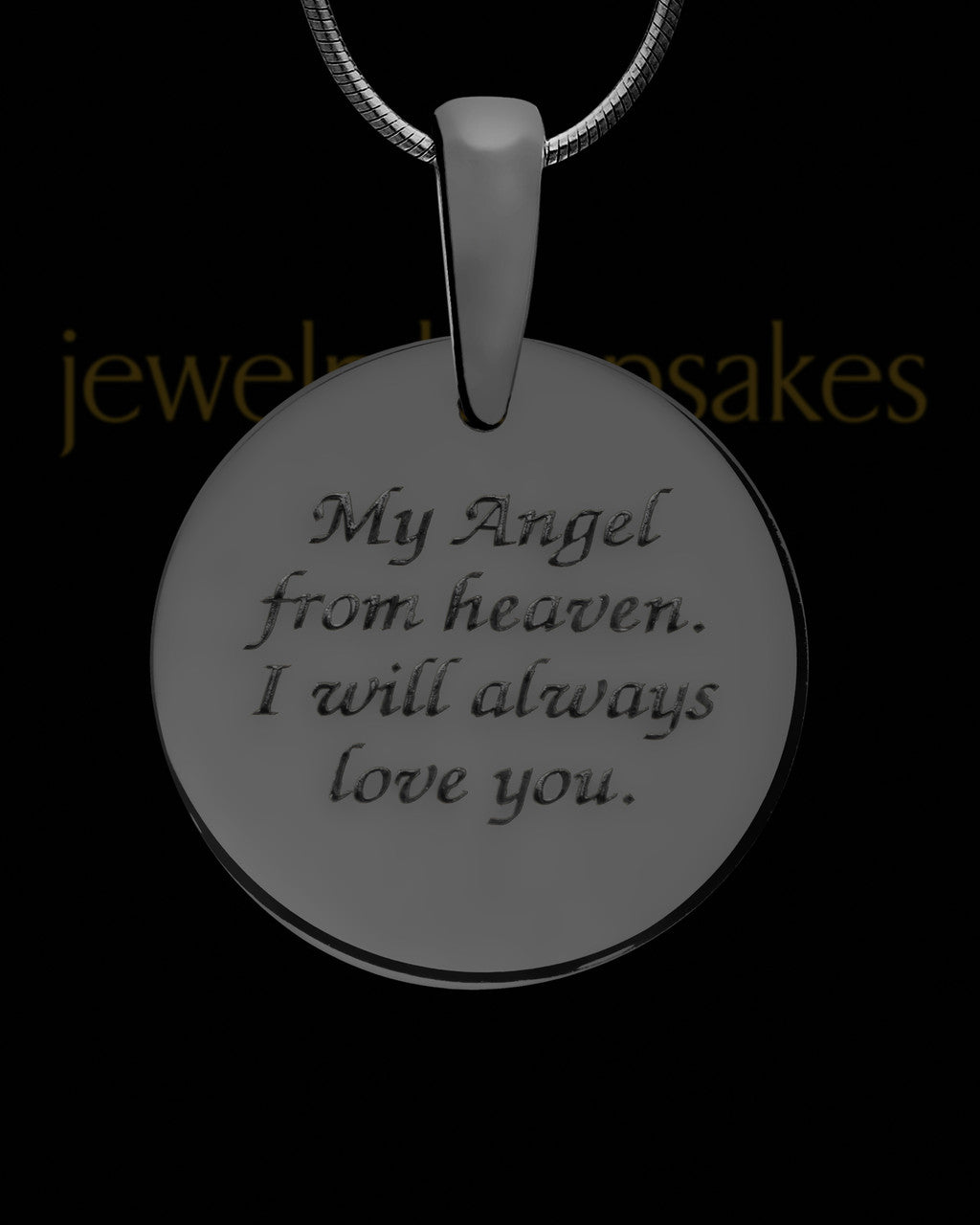 Tiny Toes Round Black Finish Ash Jewelry