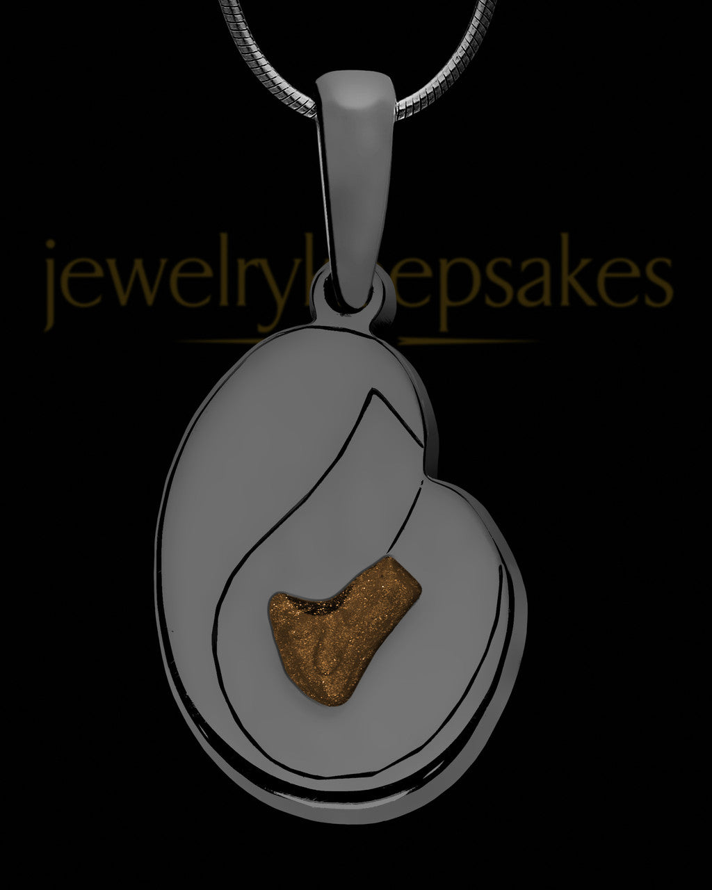 Together Forever Black Finish with Coffee Ash Jewelry