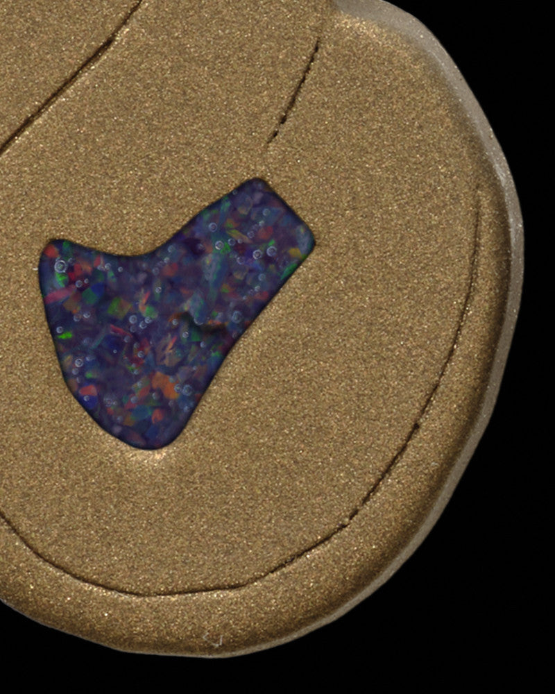 Together Forever Bronze Finish with Black Blaze Opal Ash Jewelry
