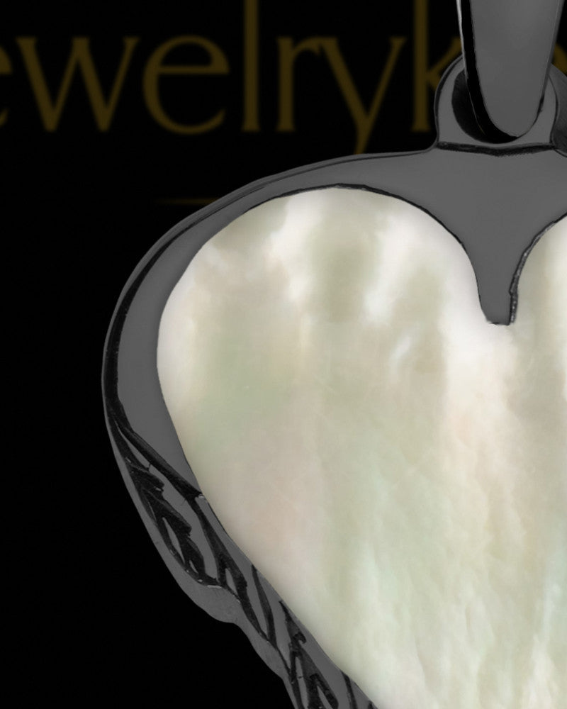 Bonner Heart Black Finish Ash Jewelry
