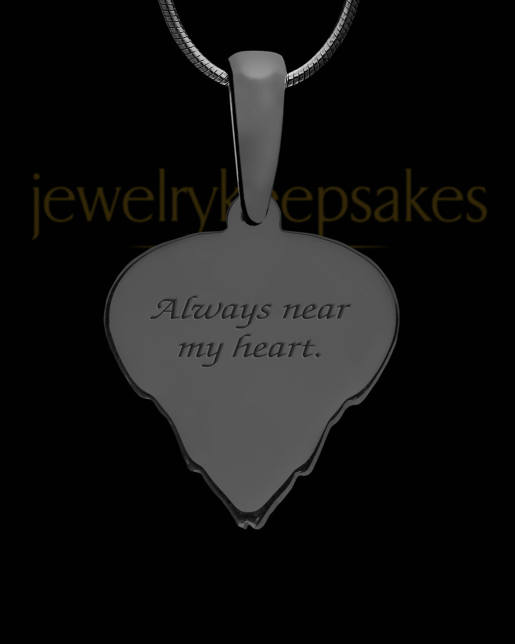Ainley Heart Black Finish Ash Jewelry