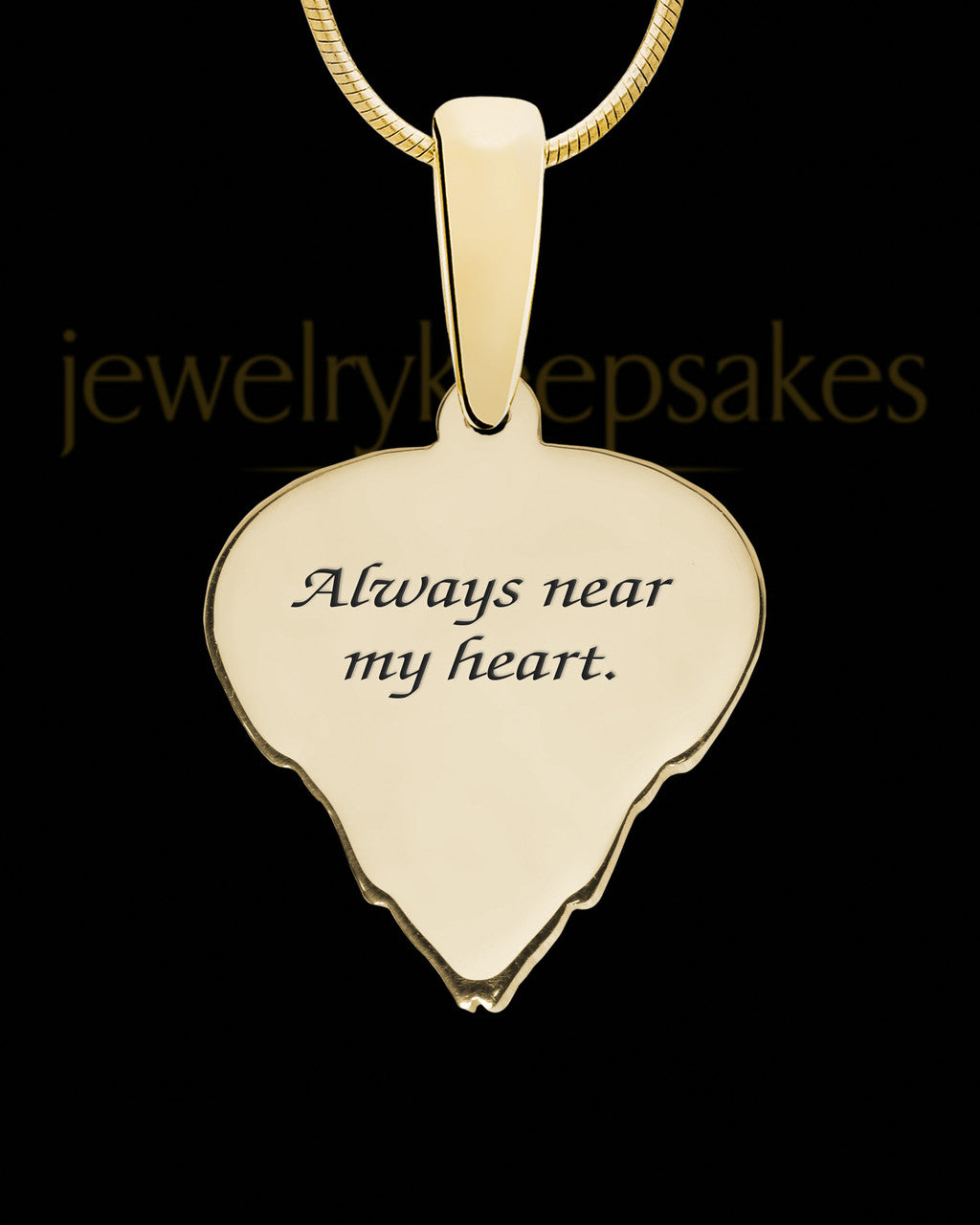 Solid 14K Gold Jamison Heart Ash Jewelry