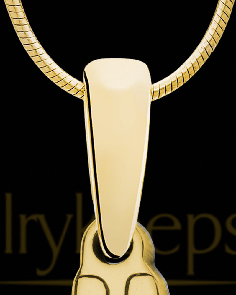 Solid 14K Gold Forever United with Teal Ash Jewelry