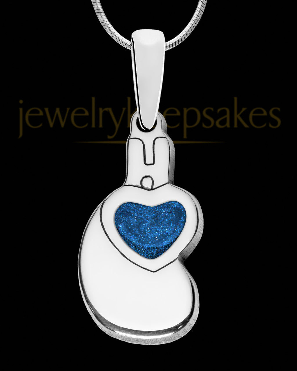 Solid 14K White Gold Forever United with Indigo Ash Jewelry