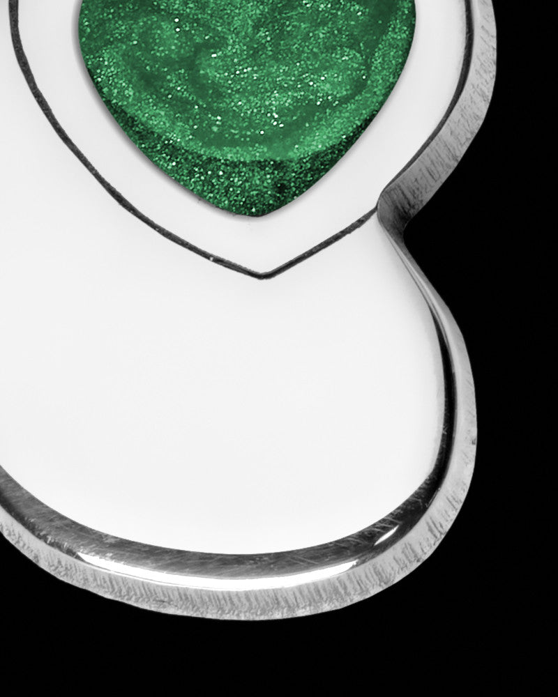 Solid 14K White Gold Forever United with Olive Ash Jewelry