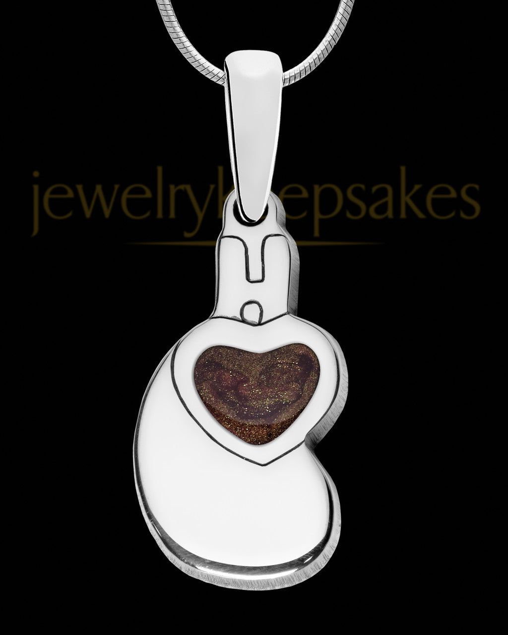 Forever United Silver with Coffee Ash Jewelry