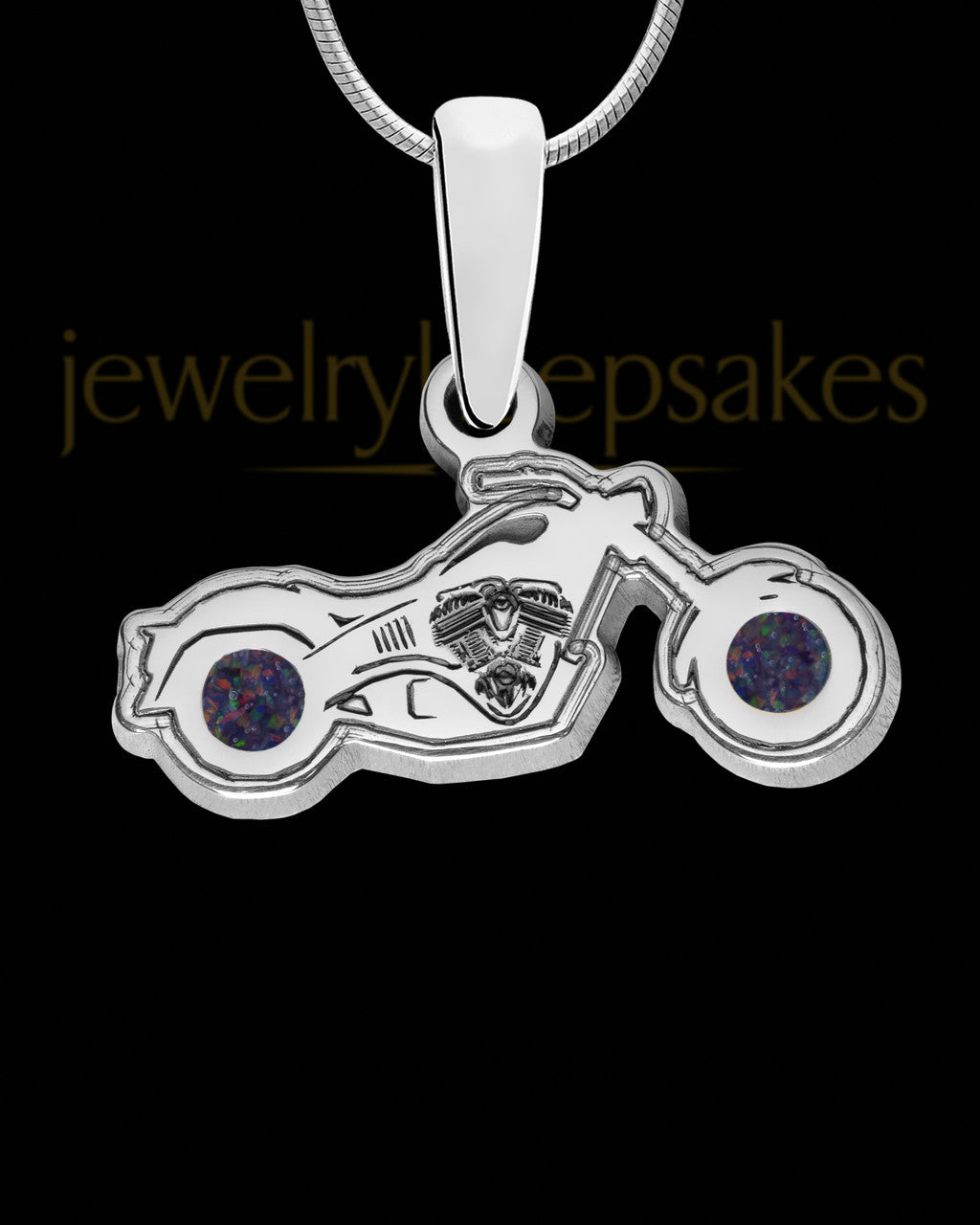 Eternal Highway Silver with Black Blaze Opal Ash Jewelry
