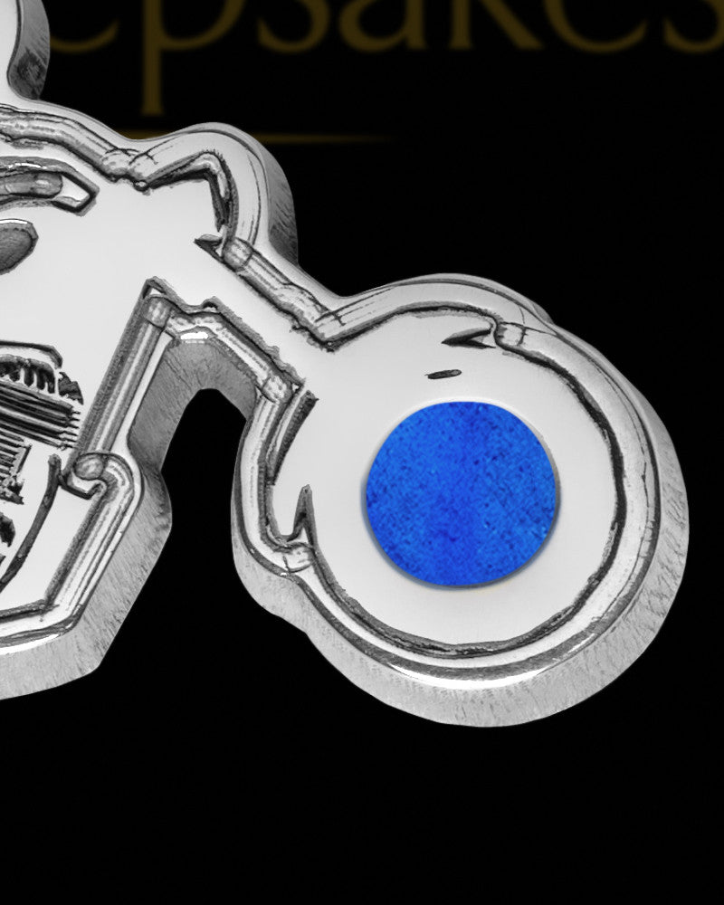 Solid 14K White Gold Eternal Highway with Lapis Ash Jewelry