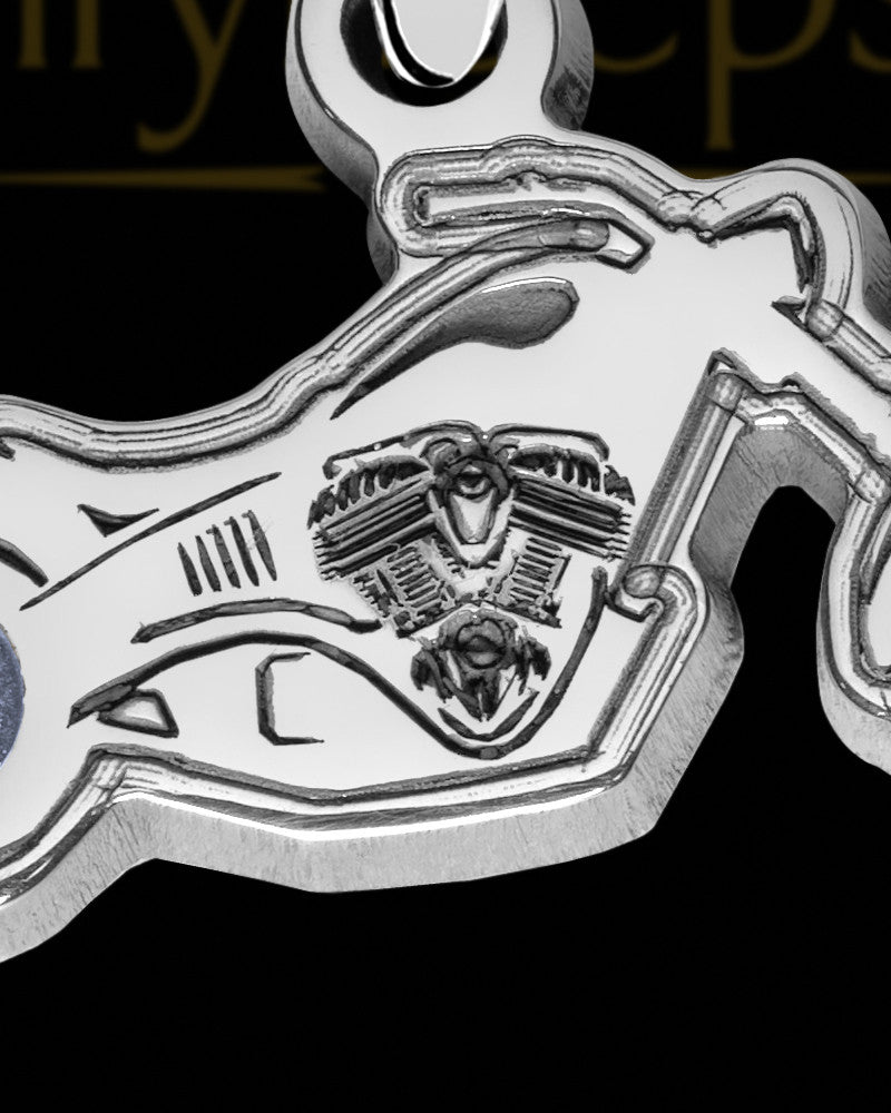 Solid 14K White Gold Eternal Highway Ash Jewelry