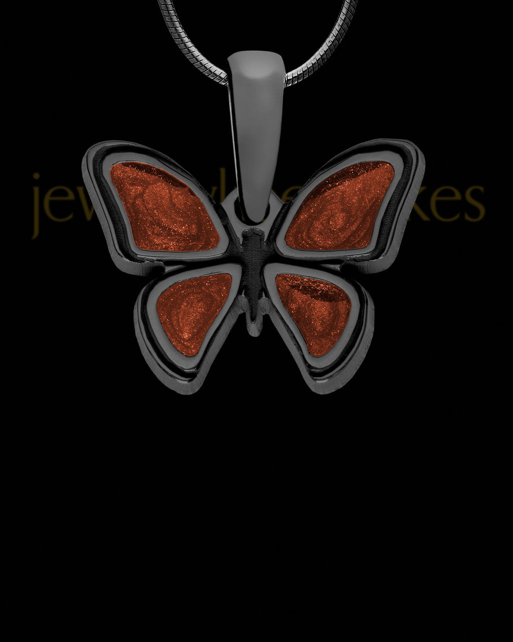 Odessa Butterfly Black Finish Ash Jewelry
