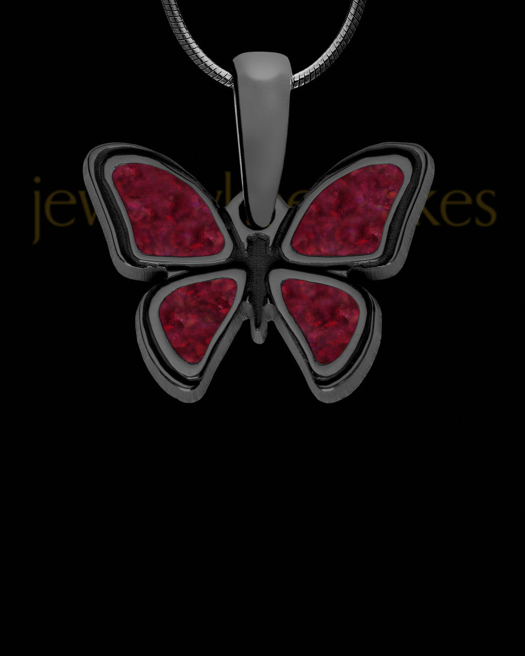 Caffin Butterfly Black Finish Ash Jewelry