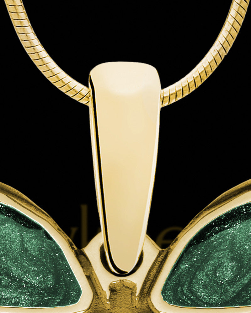 Sweetgrass Butterfly Gold Plated Ash Jewelry