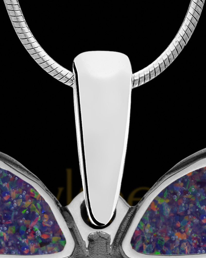 Solid 14K White Gold Orleans Butterfly Ash Jewelry