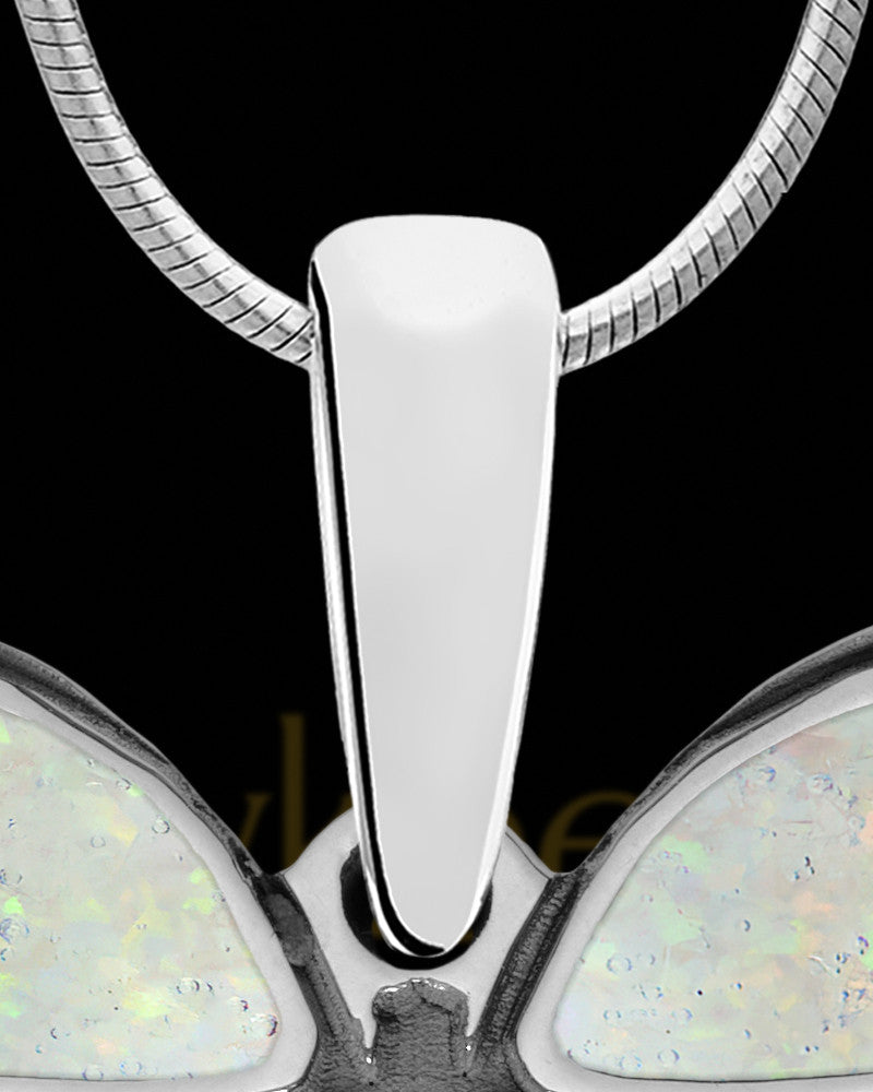 Solid 14K White Gold Baronne Butterfly Ash Jewelry