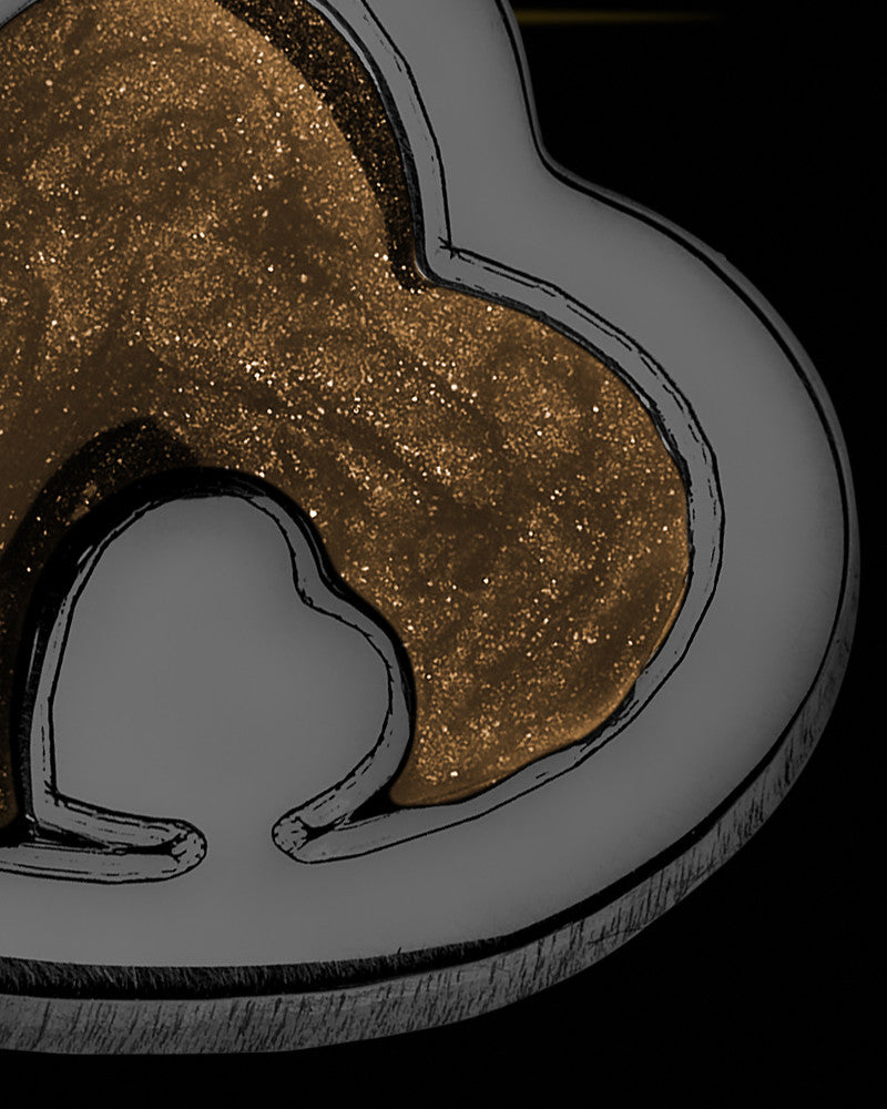 Heart Within Black Finish with Coffee Ash Jewelry