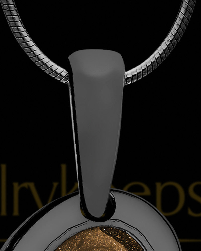 Heart Within Black Finish with Coffee Ash Jewelry