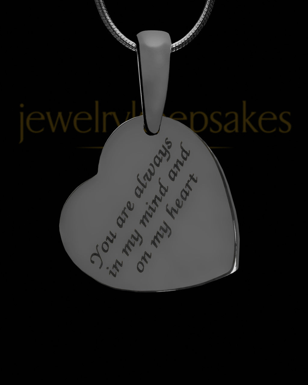 Heart Within Black Finish with Linen Ash Jewelry