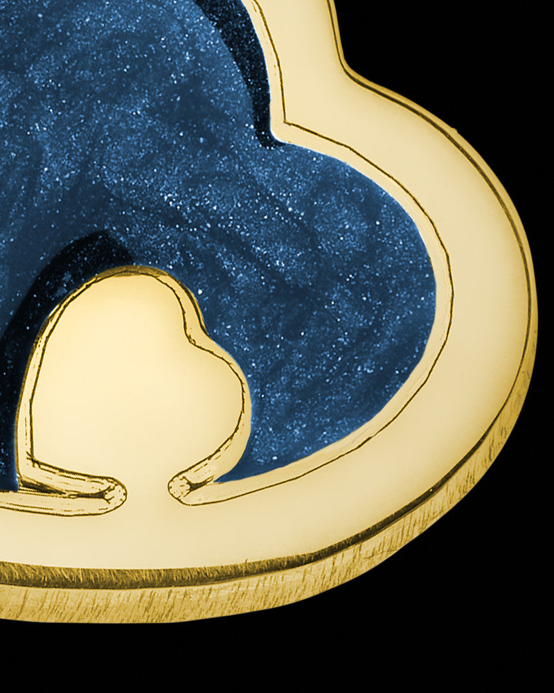 Solid 14K Gold Heart Within with Indigo Ash Jewelry