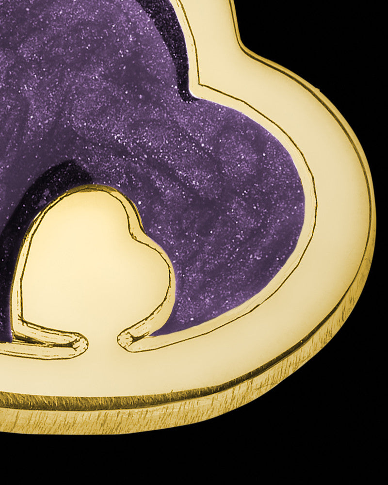 Solid 14K Gold Heart Within with Sangria Ash Jewelry