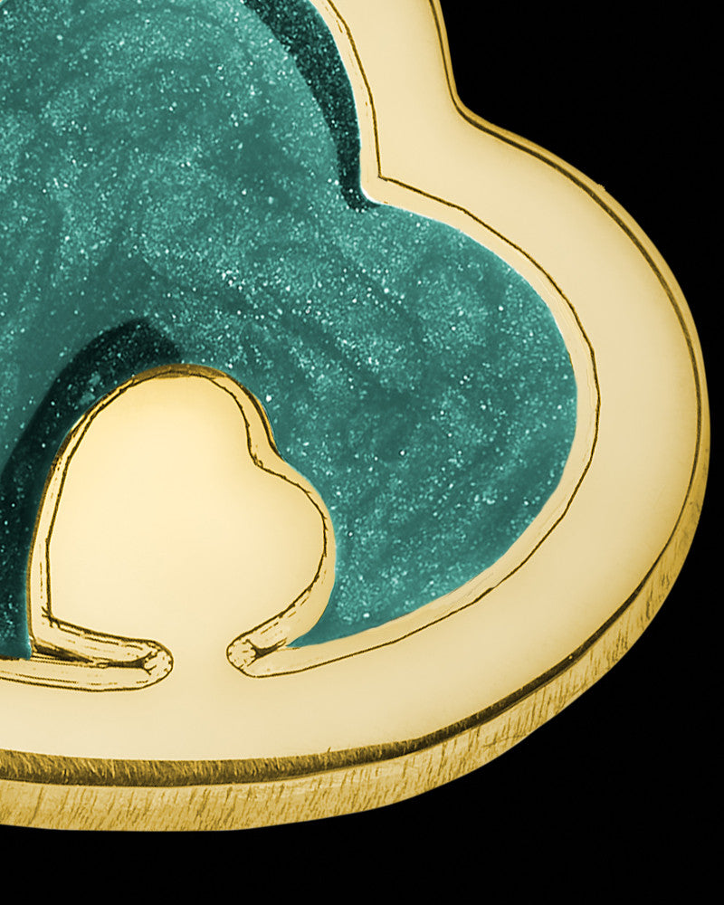 Solid 14K Gold Heart Within Ash Jewelry
