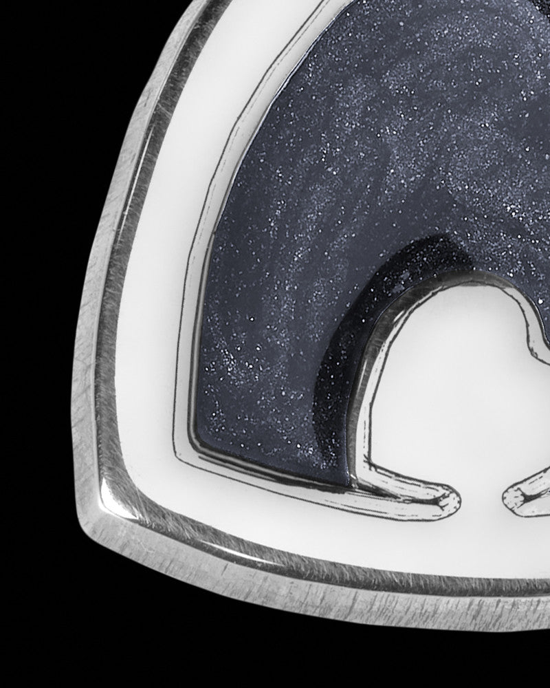 Heart Within Silver with Graphite Ash Jewelry