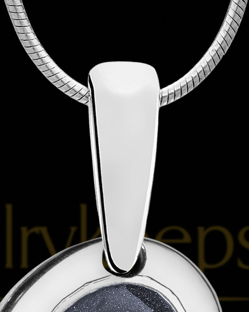 Heart Within Silver with Graphite Ash Jewelry