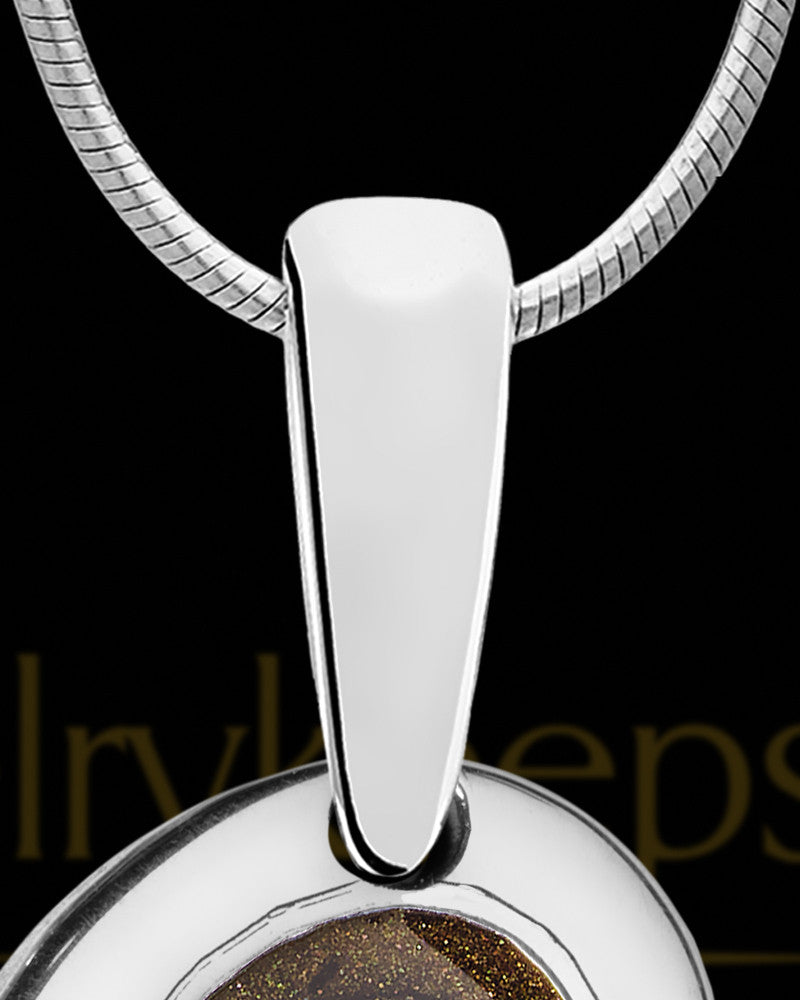 Solid 14K White Gold Heart Within Ash Jewelry