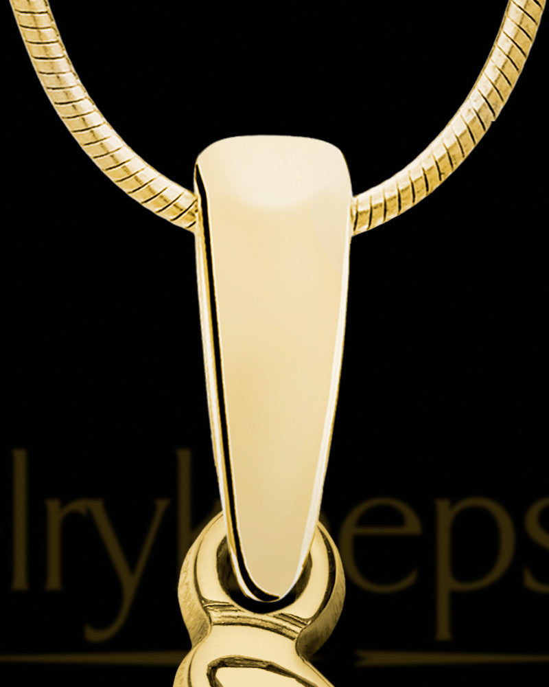 Dainty Dolphin Gold Plated with Indigo Ash Jewelry