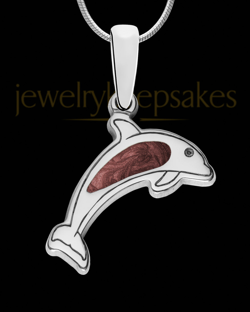 Dainty Dolphin Silver with Berry Ash Jewelry