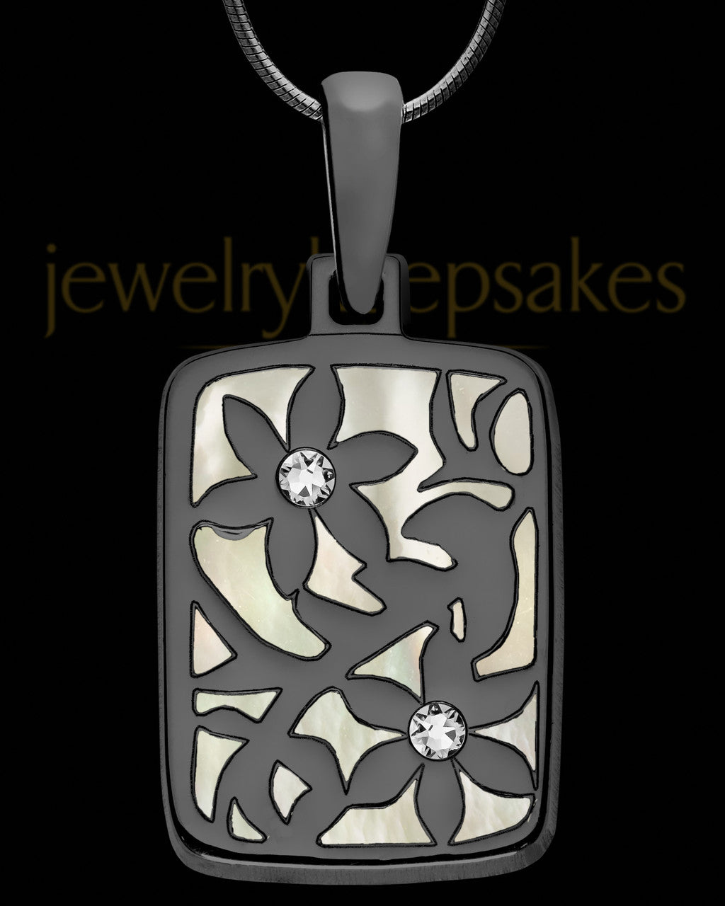 Estelle Rectangle Black Finish Ash Jewelry