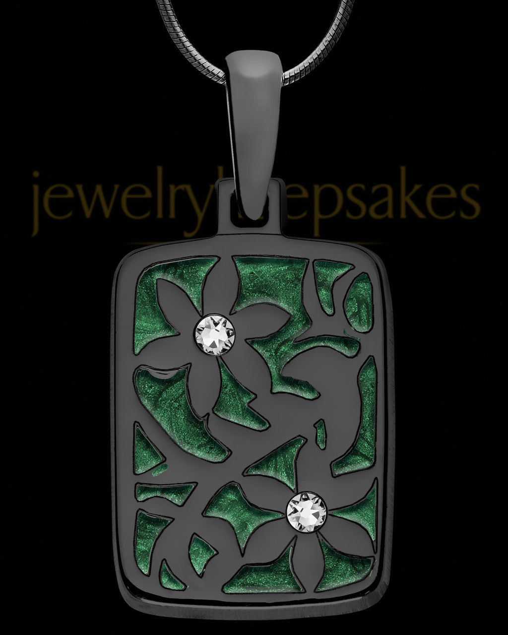 Pineridge Rectangle Black Finish Ash Jewelry