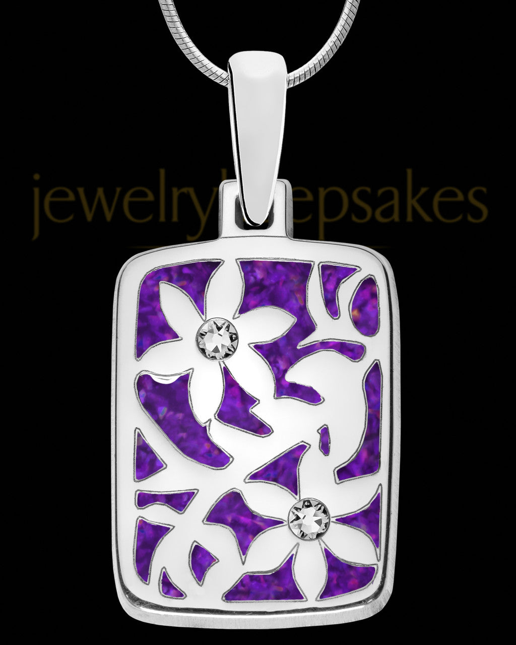 Abundance Rectangle Silver Ash Jewelry
